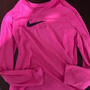 Nike Kids Long Sleeve Pink Tee
